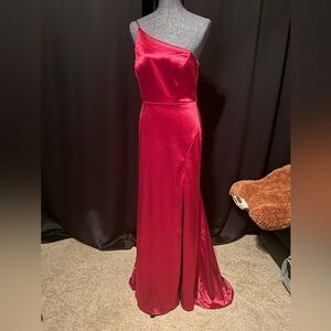 Wine Burgundy color Jump Apparel Long Prom  Size 11 /12 fancy cute dress